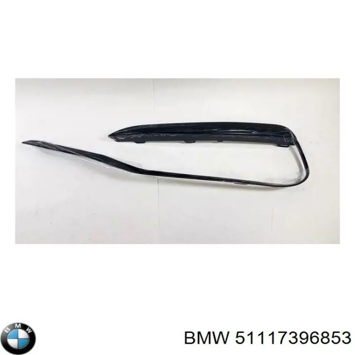 Moldura de rejilla de parachoques delantera izquierda BMW 51117396853 precio, desde 25,71 EUR
