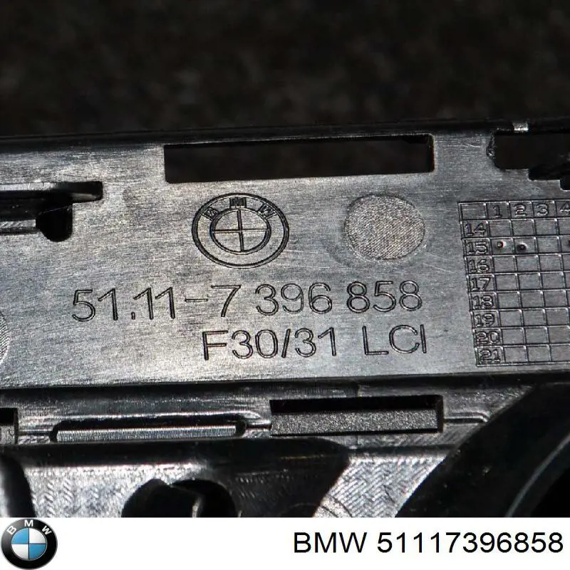 Tapa de rejilla de faro antiniebla delantero derecho BMW 51117396858 precio, desde 47,70 EUR