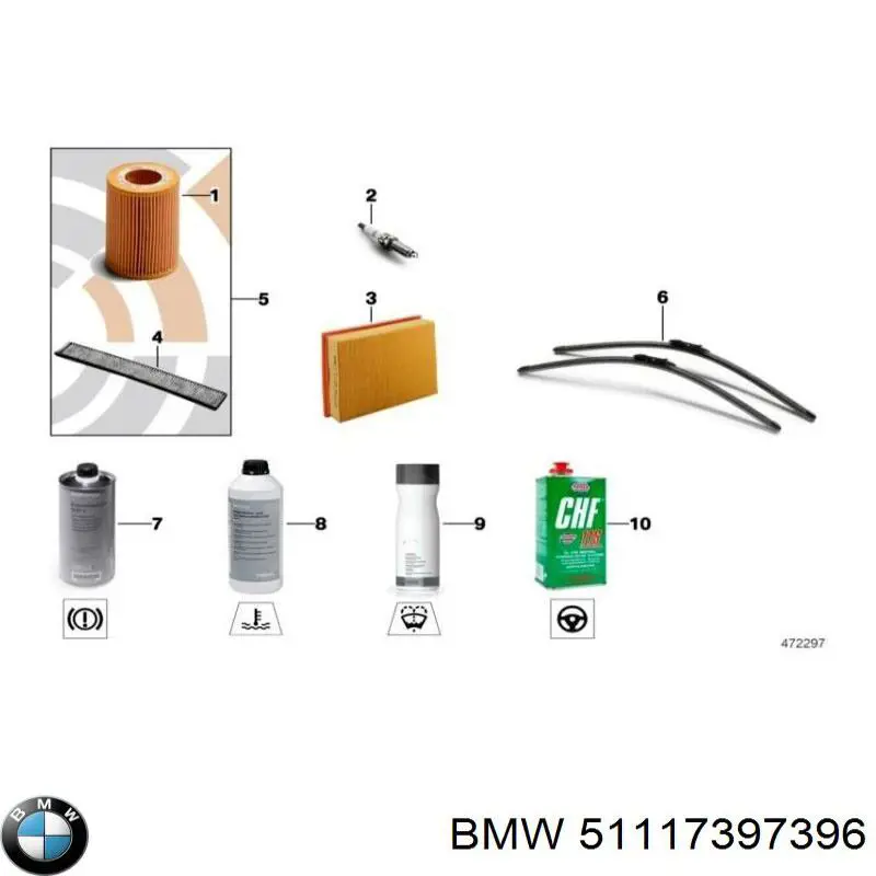 Guía del parachoques delantero BMW 51117397396 precio, desde 14,56 EUR