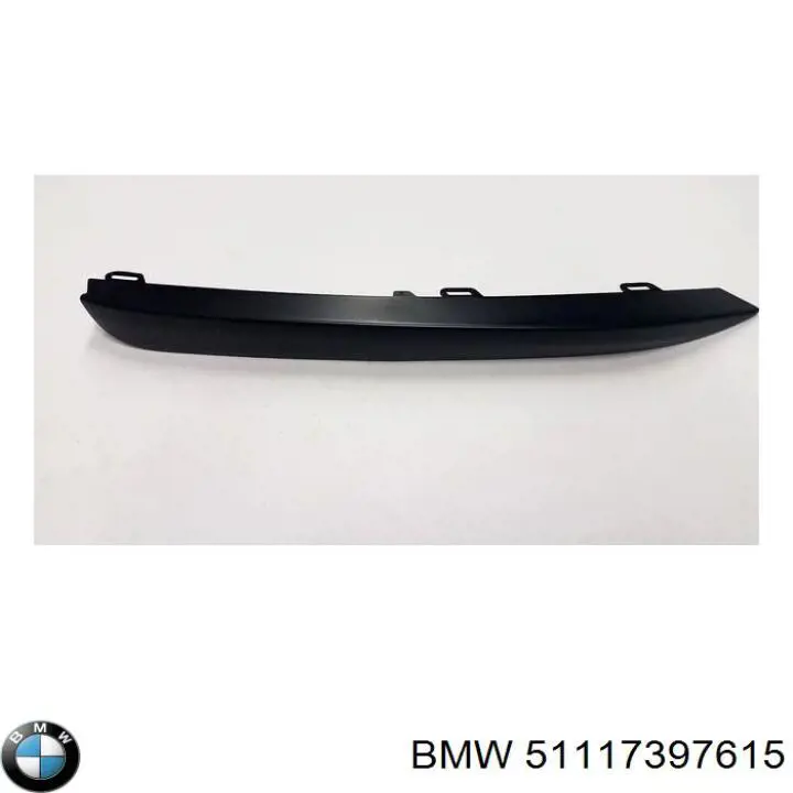 Moldura de rejilla de parachoques delantera izquierda BMW 51117397615 precio, desde 28,96 EUR