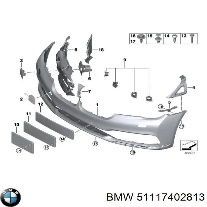 Paragolpes 51117402813 BMW