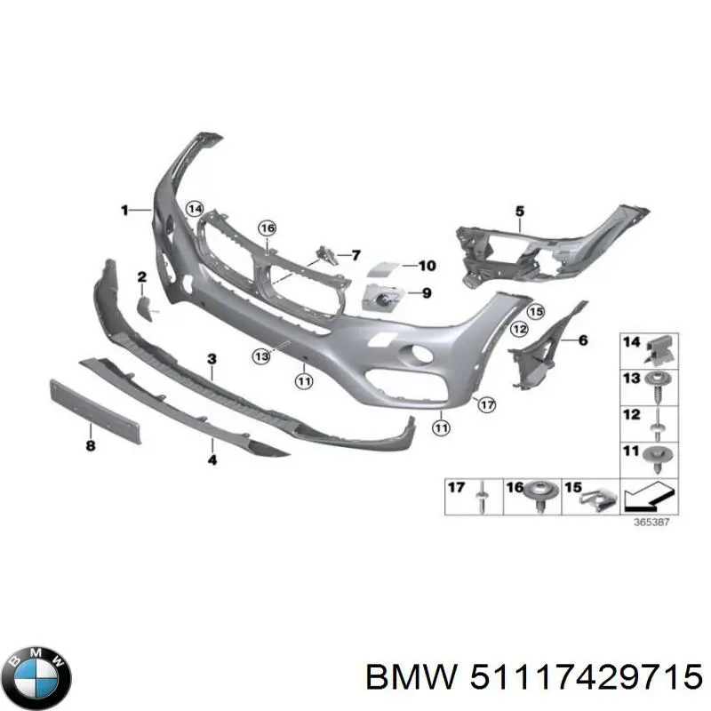 Parachoques delantero BMW 51117429715 precio, desde 157,66 EUR