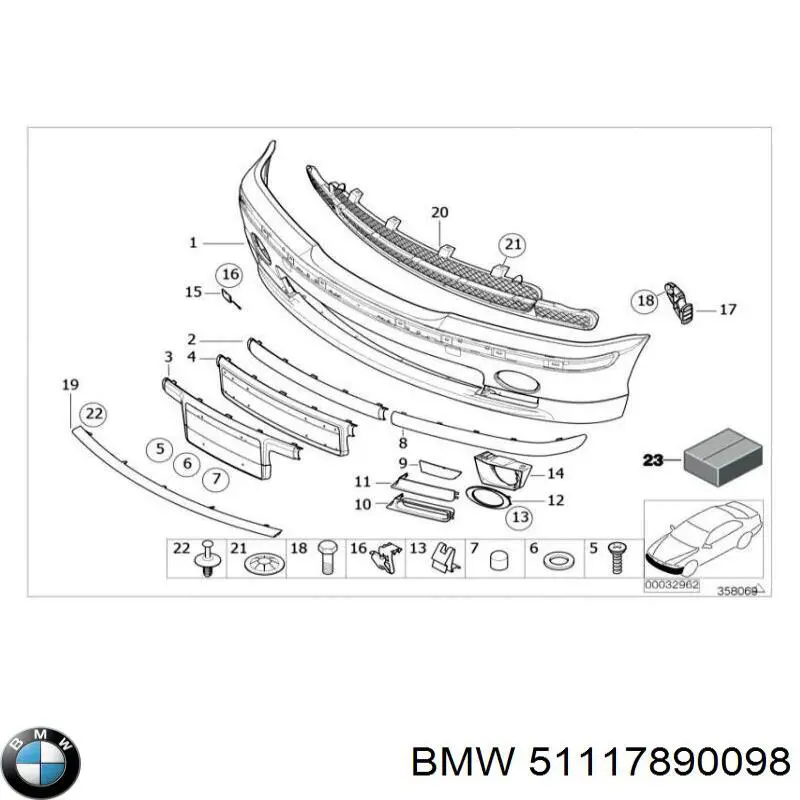 Comprar 51117890098 BMW 
