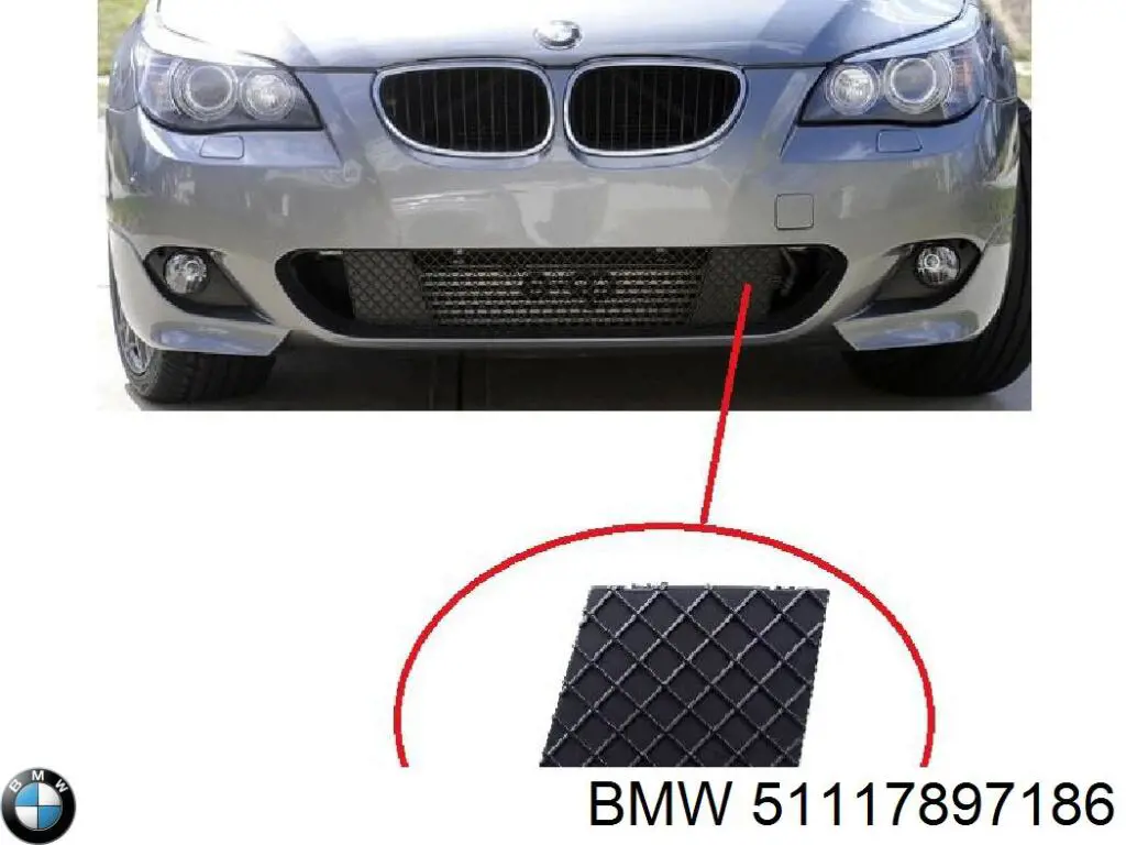 Comprar 51117897186 BMW Rejilla izquierda del parachoques delantero