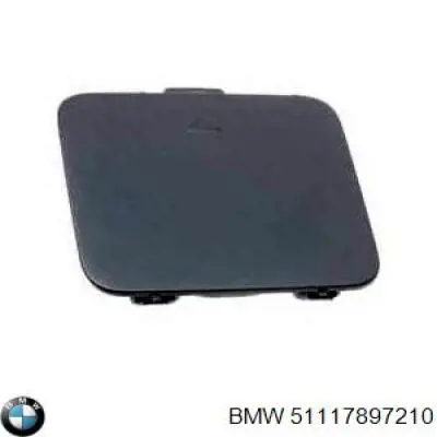 Cobertura de parachoques, enganche de remolque, delantera derecha para BMW 5 (E60)
