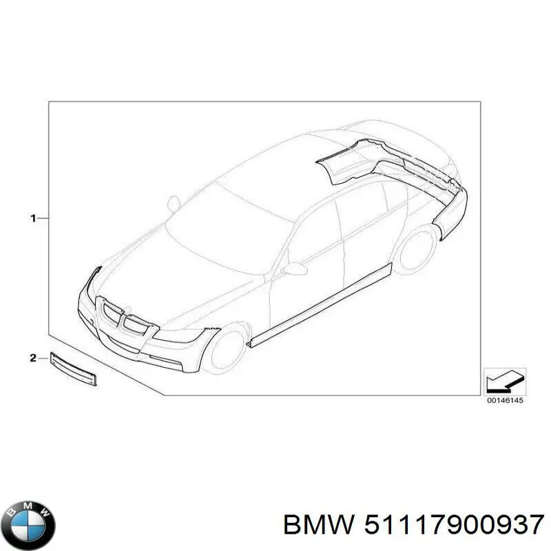 Parachoques delantero BMW 51117900937 precio, desde 271,06 EUR