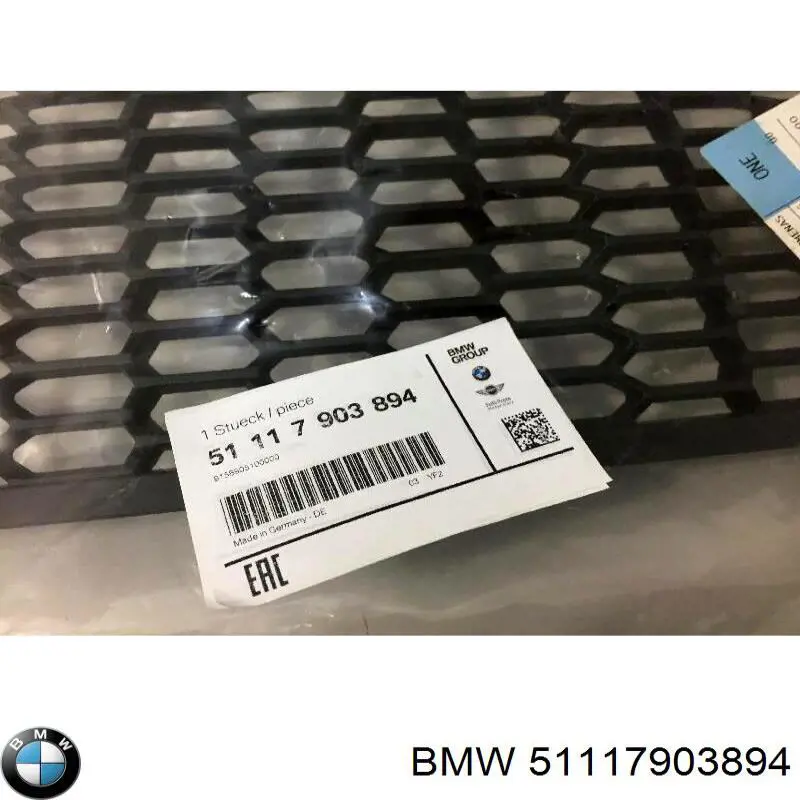 Comprar 51117903894 BMW Rejilla central del parachoques delantero