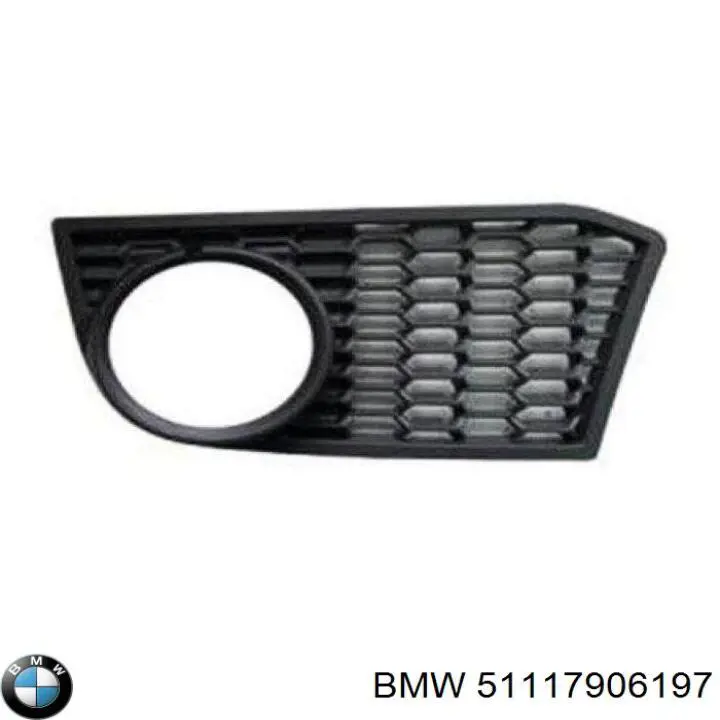 Tapa de rejilla de faro antiniebla delantero izquierdo BMW 51117906197 precio, desde 19,74 EUR