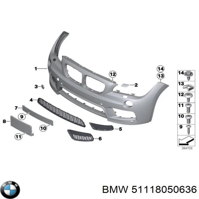 Parachoques delantero BMW 51118050636 precio, desde 504,08 EUR
