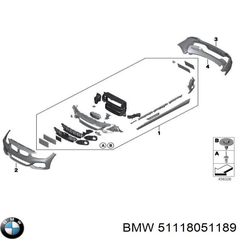 Comprar 51118051189 BMW Soporte de parachoques delantero izquierdo