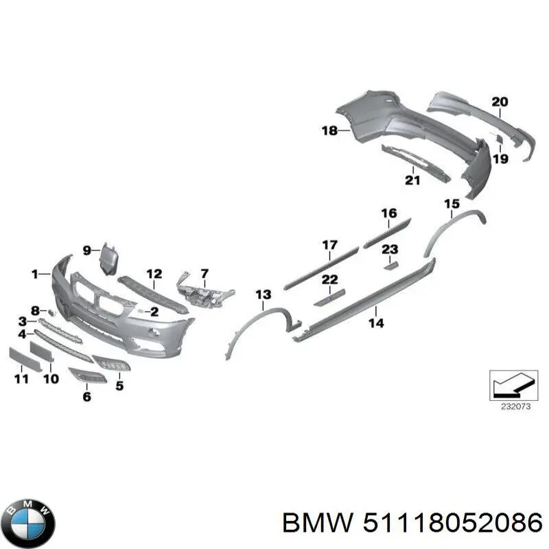 Comprar 51118052086 BMW Tapa del enganche de remolcado delantera