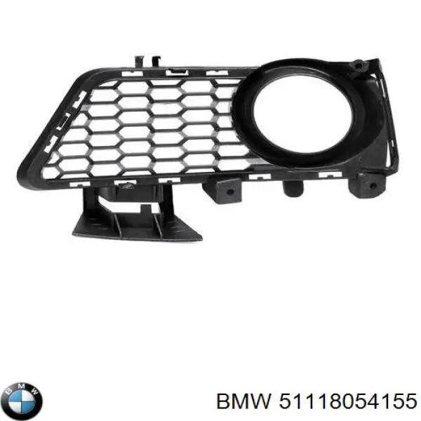 51118054155 BMW rejilla de antinieblas delantera izquierda