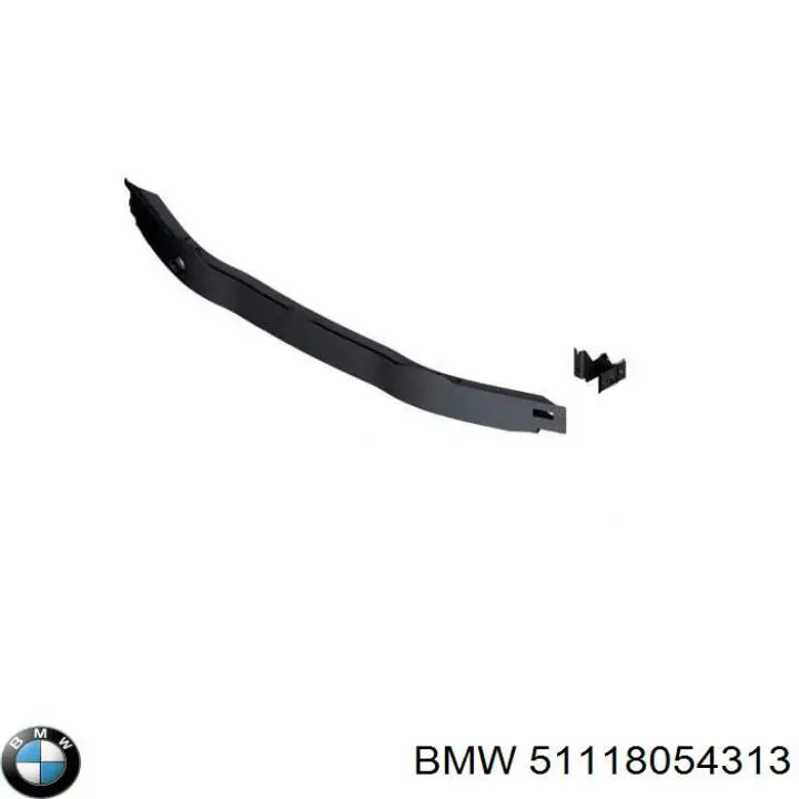 Soporte del refuerzo del parachoques delantero 51118054313 BMW