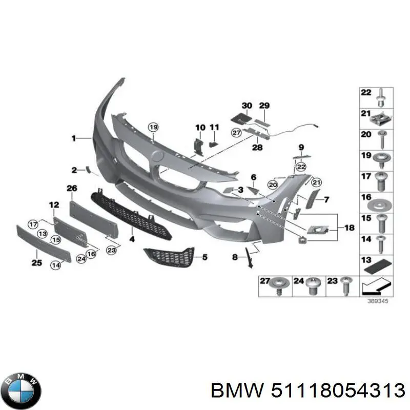Soporte del refuerzo del parachoques delantero BMW 51118054313 precio, desde 92,13 EUR