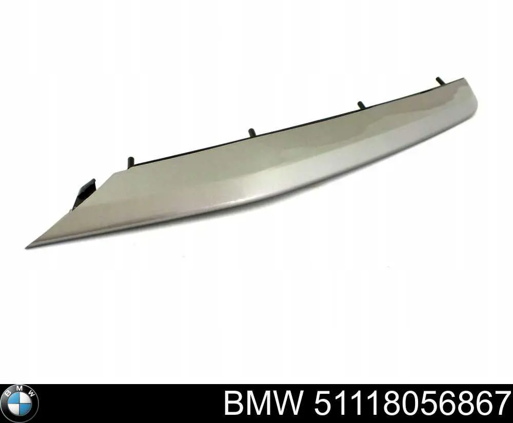 Moldura de rejilla de parachoques delantera izquierda BMW 51118056867 precio, desde 143,53 EUR