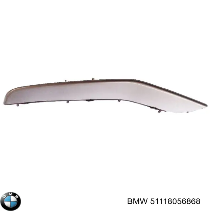 51118056868 BMW Moldura de rejilla de parachoques delantero derecho