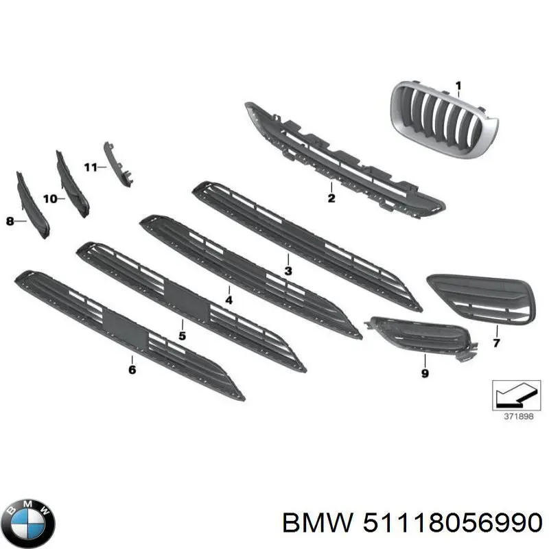 Soporte del sensor de estacionamiento delantero lateral BMW 51118056990 precio, desde 29,24 EUR