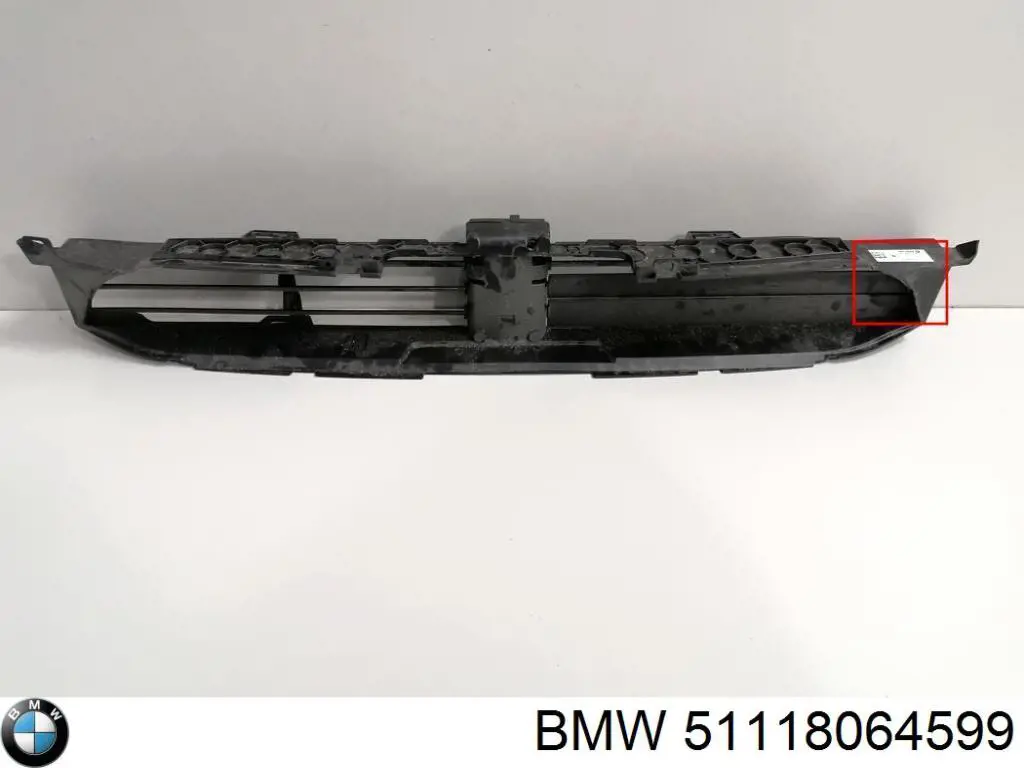 Rejilla de ventilación, parachoques delantero, central para BMW X4 (G02, F98)