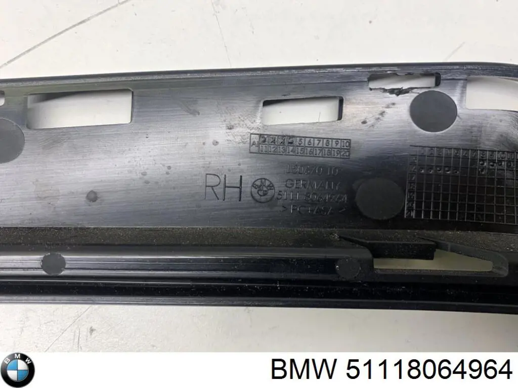 Comprar 51118064964 BMW Rejilla derecha del parachoques delantero