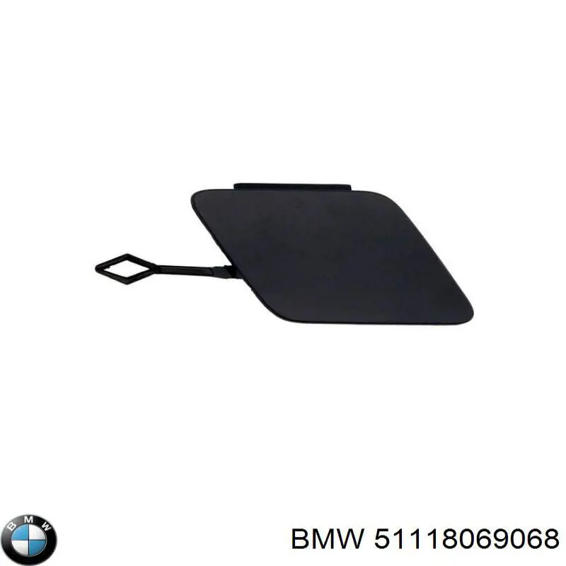 Cobertura de parachoques, enganche de remolque, delantera para BMW 5 (G30, F90)