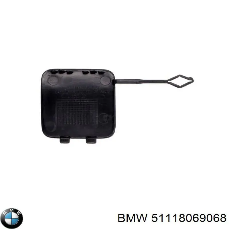 Tapa cubre gancho de remolque para parachoques delantera BMW 51118069068 precio, desde 4,17 EUR