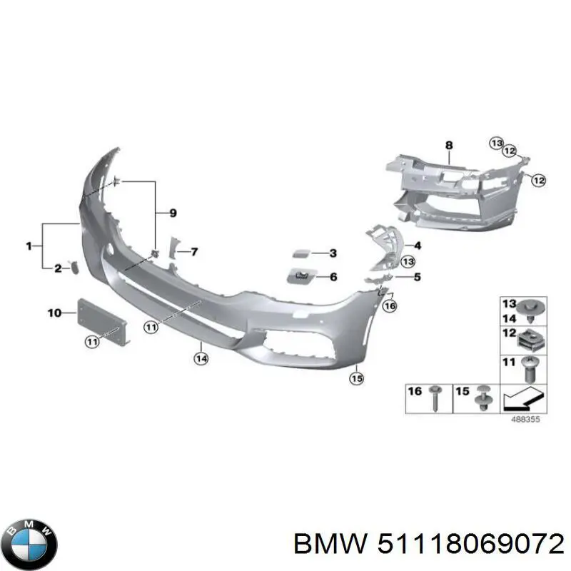 Parachoques delantero BMW 5 G31