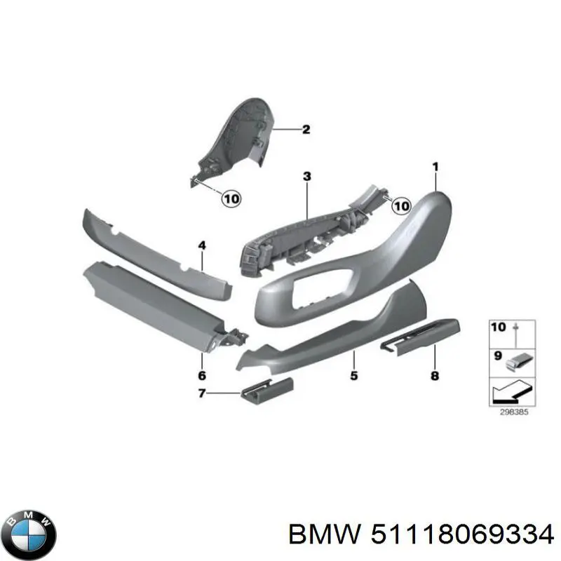 Comprar 51118069334 BMW Rejilla derecha del radiador