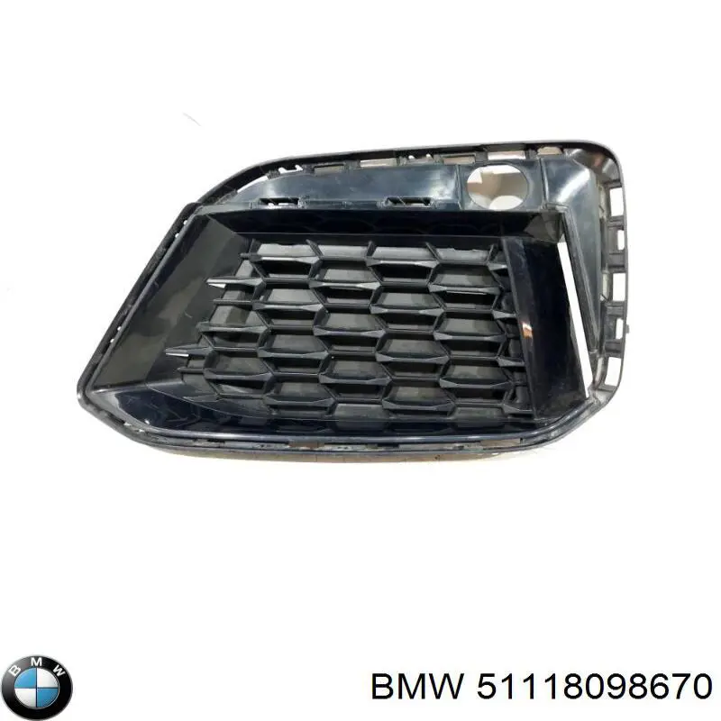 Rejilla inferior del parachoques delantero BMW 51118098670 precio, desde 42,32 EUR