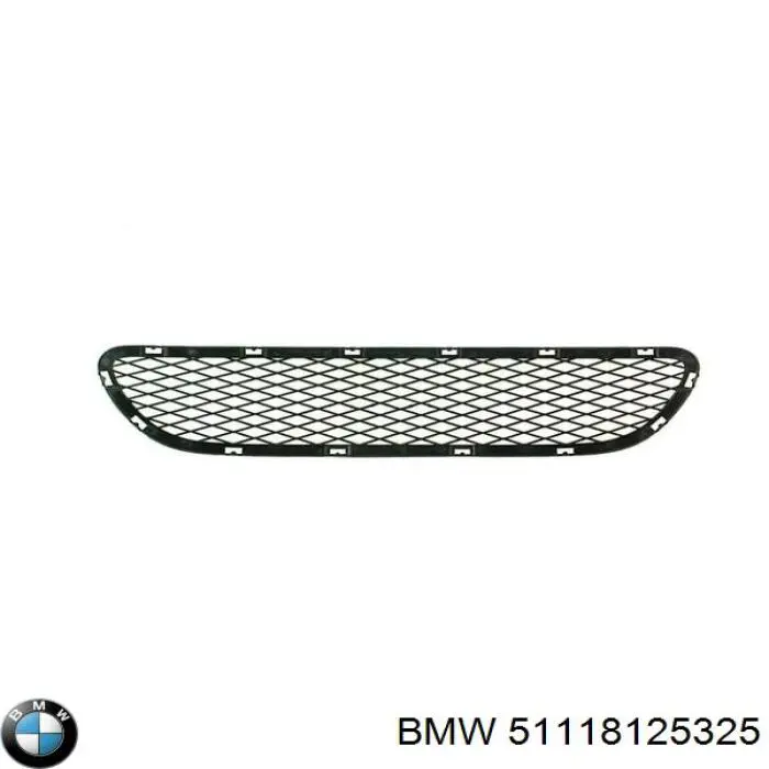 51118125325 BMW rejilla de ventilación, parachoques trasero, central