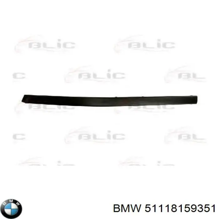 Moldura izquierda del parachoques delantero BMW 51118159351 precio, desde 13,69 EUR