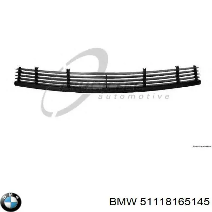 51118165151 BMW rejilla de ventilación, parachoques trasero, central