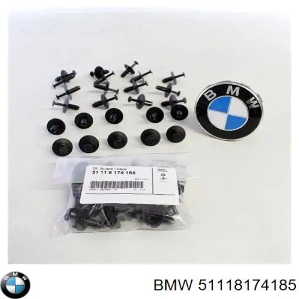 Clip de fijación de la rejilla del radiador 51118174185 BMW