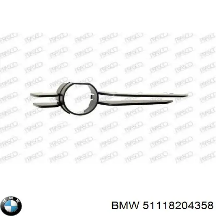 Embellecedor, faro antiniebla derecho para BMW 3 (E46)