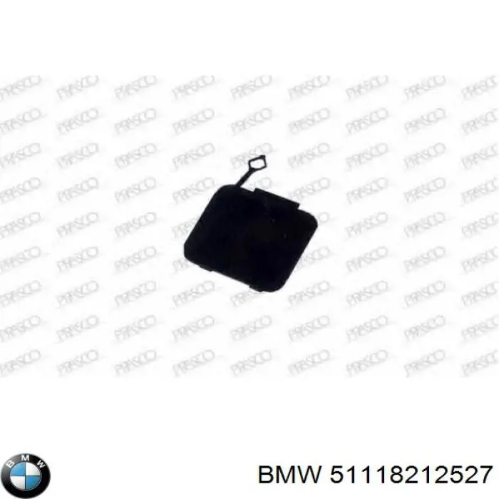 51118212527 BMW tapa del enganche de remolcado delantera