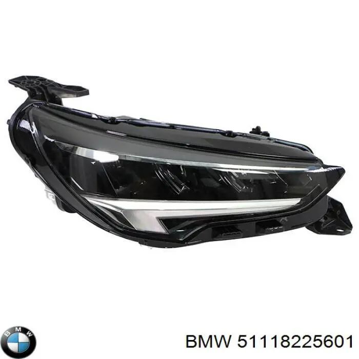 51118225601 BMW cobertura de parachoques, enganche de remolque, delantera