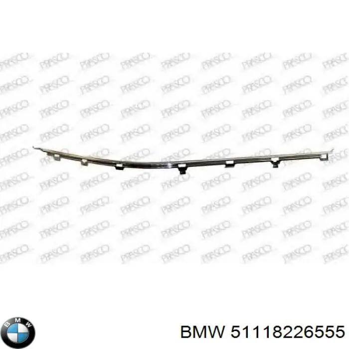Comprar 51118226555 BMW Moldura de parachoques delantera izquierda