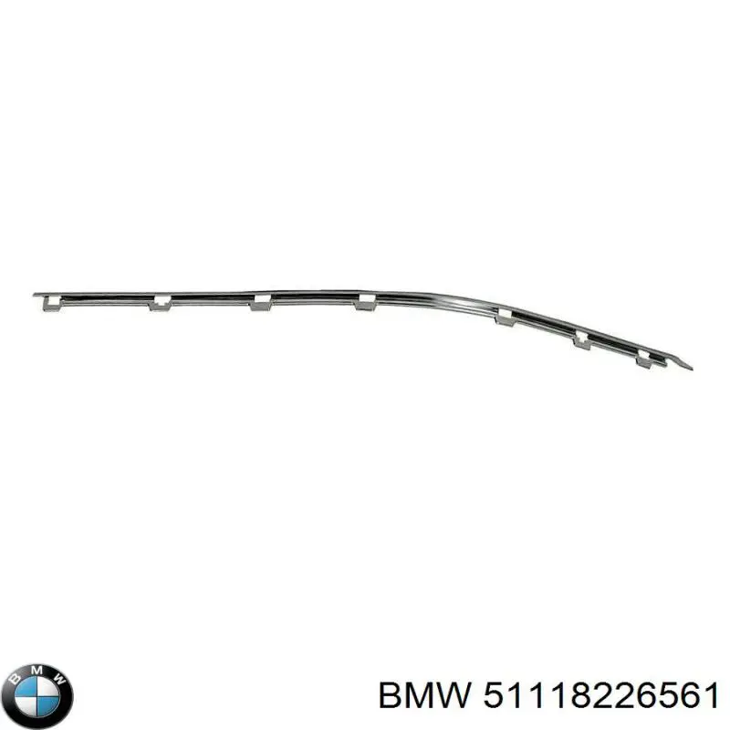 51118226561 BMW protector para parachoques delantero izquierdo