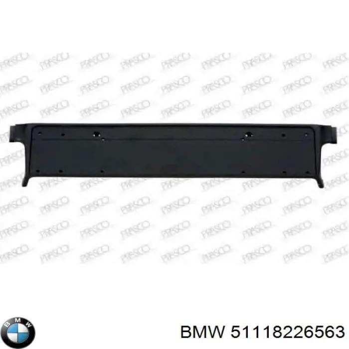 51118159357 BMW soporte de matricula delantera