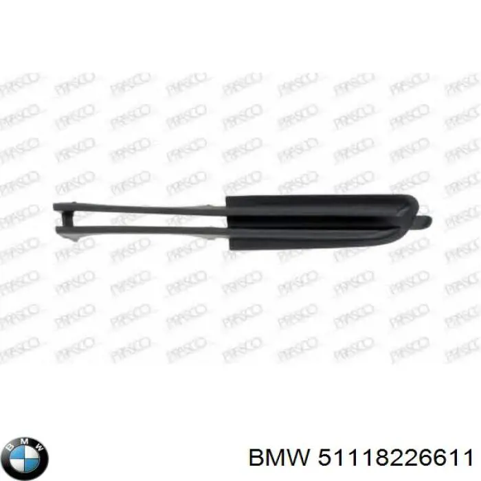 51118226611 BMW rejilla de ventilación, parachoques trasero, izquierda