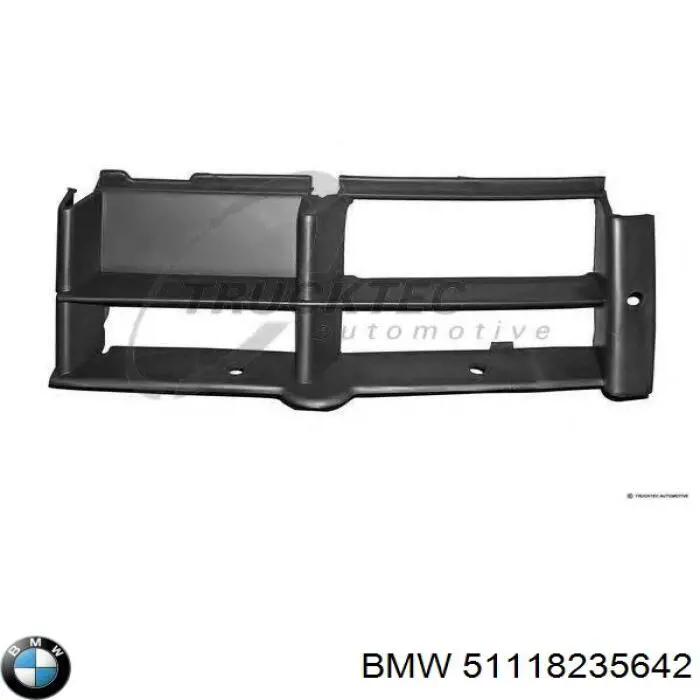 Rejilla de ventilación, parachoques trasero, derecha para BMW 5 (E39)