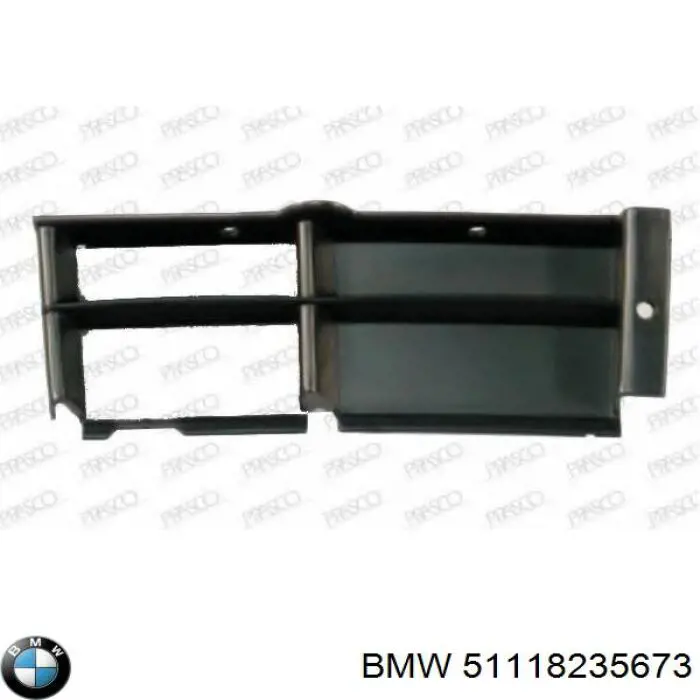 51118235673 BMW rejilla de ventilación, parachoques trasero, izquierda