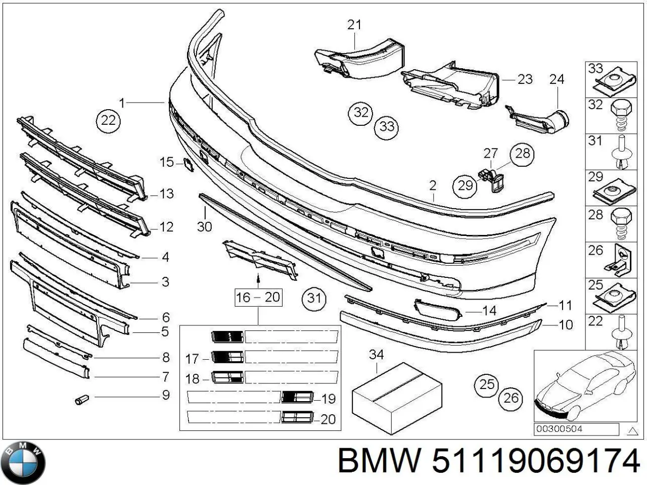  BMW 51119069174 precio, desde  
