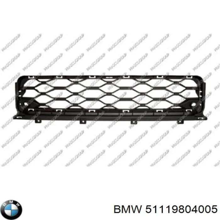 51119804005 BMW rejilla de ventilación, parachoques trasero, central