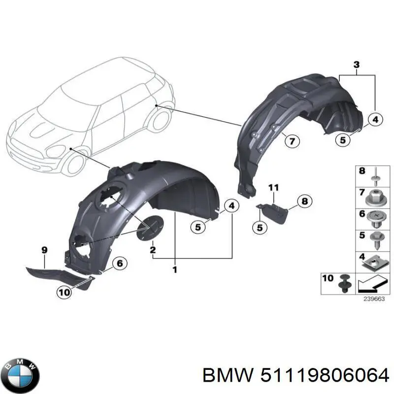 Parachoques delantero BMW 51119806064 precio, desde 225,85 EUR