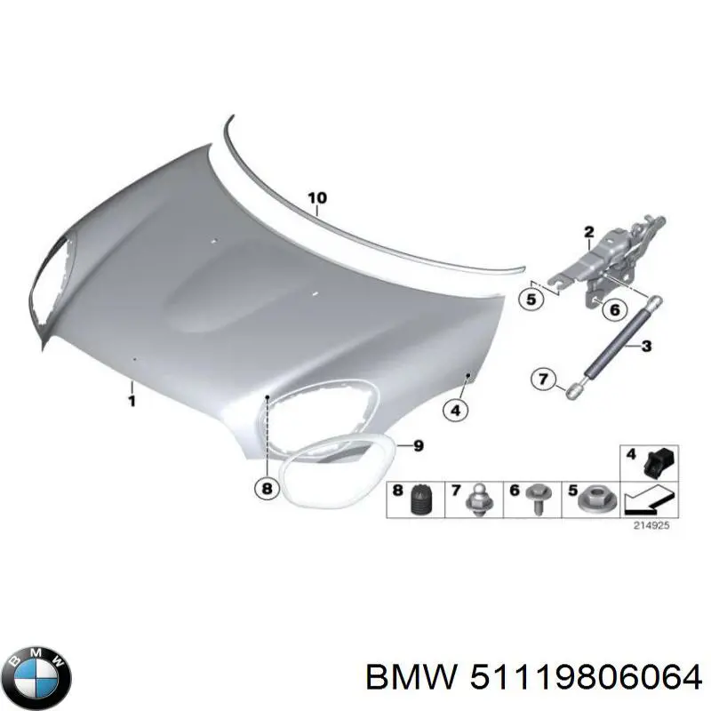 Comprar 51119806064 BMW Defensa delantera