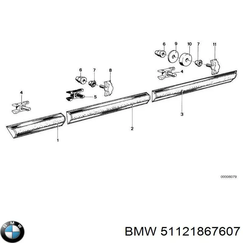 Paragolpes trasero, parte izquierda para BMW 5 (E28)