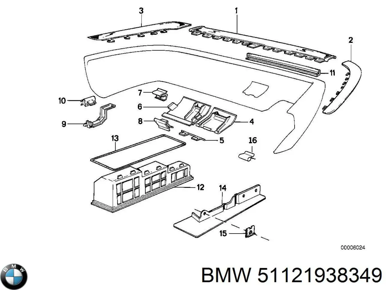 51121938349 BMW abrazadera de silenciador trasera