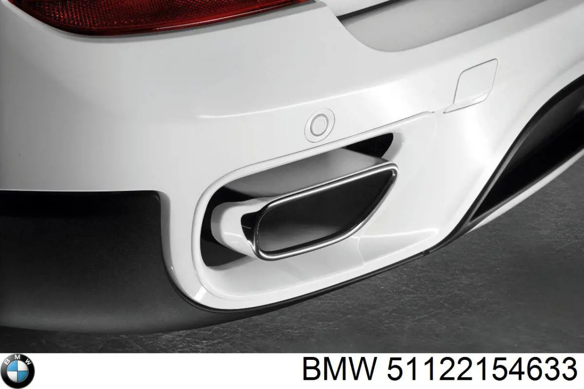 Rejilla de ventilación, parachoques trasero para BMW X6 (E71)
