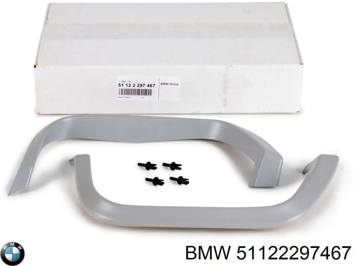 51122297467 BMW rejilla de ventilación, parachoques trasero