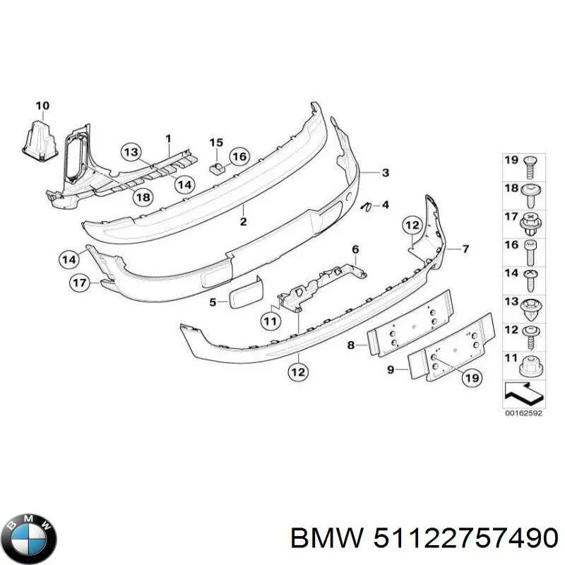 Paragolpes BMW 51122757490 precio, desde 286,02 EUR